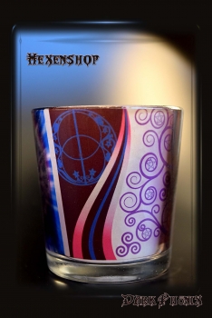 Hexenshop Dark Phönix Glas Kerzenhalter Göttin